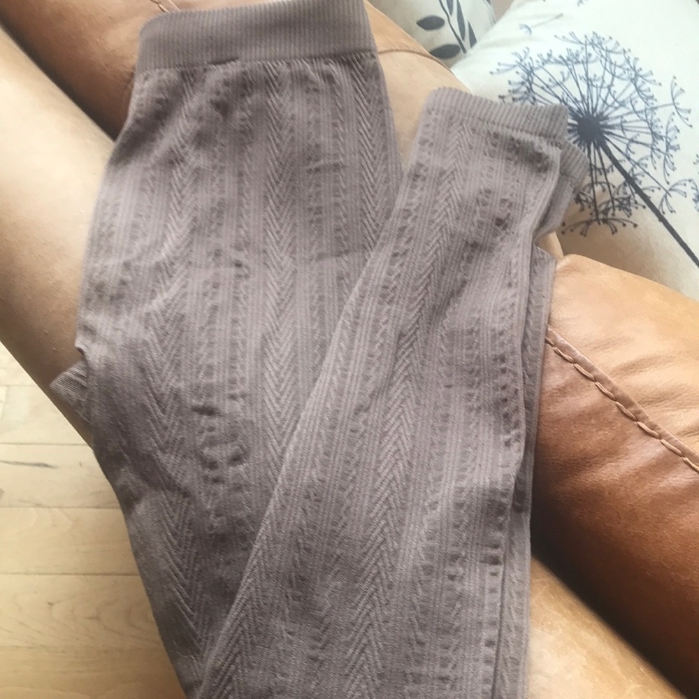 Maurices cable knit fleece lined leggings